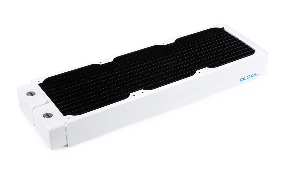 image produit Alphacool Radiateur 360mm  Blanc -  HPE-45 Full Cuivre Grosbill