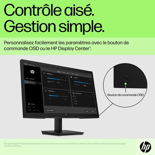 HP P22v G5 FHD Monitor - Achat / Vente sur grosbill.com - 6