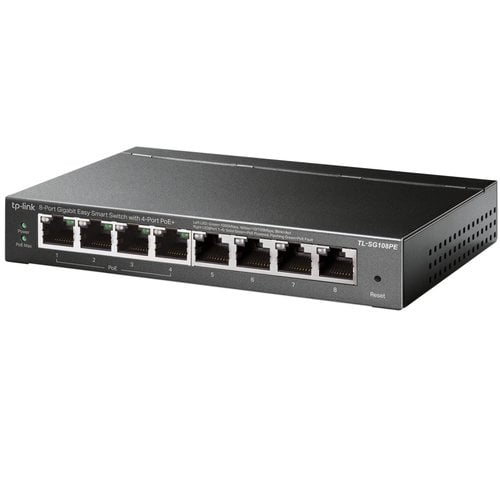 8 Port Easy Smart Switch with 4-Port PoE - Achat / Vente sur grosbill.com - 1