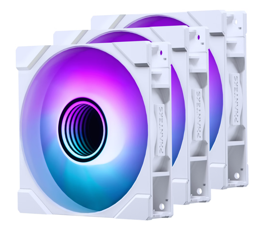 Phanteks M25 Gen2 PWM Blanc (Pack de 3x120mm) D-RGB - Ventilateur boîtier - 0