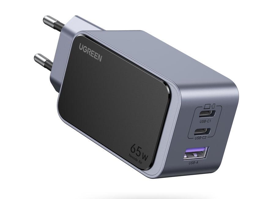 Adaptateur Nexode S USB-A + 2 USB-C/65W/Gris - Connectique PC/Téléphonie  - 0