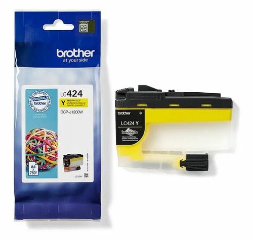 Brother - Jaune - LC424Y - Achat / Vente Consommable imprimante sur grosbill.com - 2