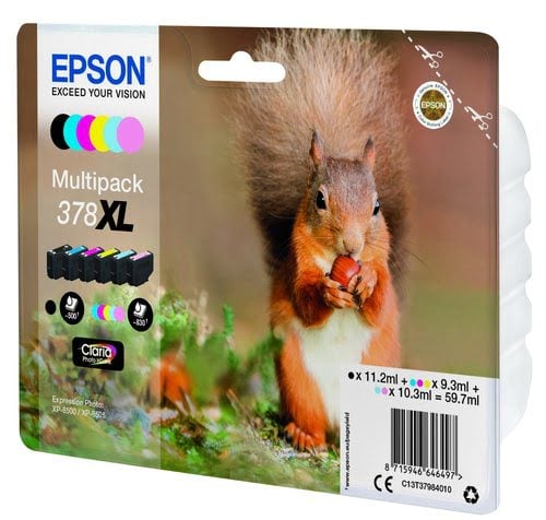 Epson Ink/378XL Squirrel CLcMLmYK - Achat / Vente Consommable imprimante sur grosbill.com - 2