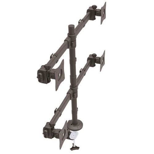 Desk Mount Quad Monitor Arm - Steel - Achat / Vente sur grosbill.com - 3