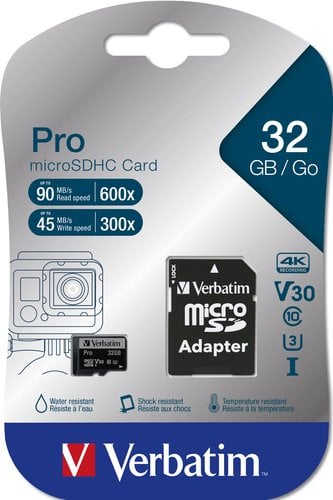 MICRO SDHC CARD PRO UHS-I 32GB CLASS 10 - Achat / Vente sur grosbill.com - 2