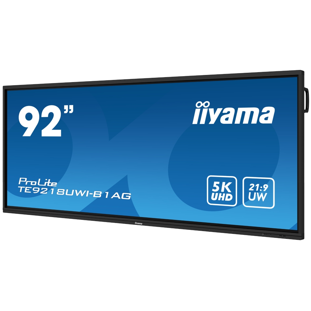 Iiyama ProLite TE9218UWI-B1AG - 92" Tactile 5K 21:9 USB-C RJ45 Wifi Android (TE9218UWI-B1AG) - Achat / Vente Affichage collaboratif sur grosbill.com - 2