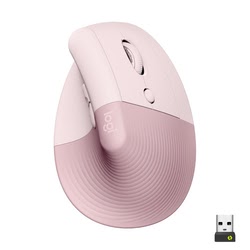 Logitech Lift Ergonomique Silencieuse - Rose/Sans Fil