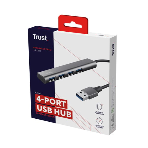 Hub USB-A HALYX 4 ports USB 3.2 - Accessoire PC portable Trust - 4