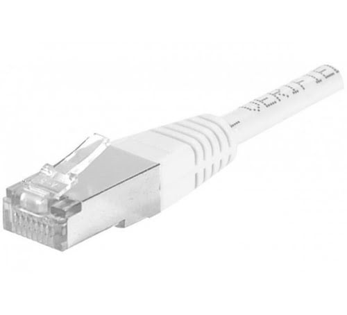 image produit Dexlan DEXLAN Cordon RJ45 catégorie 6A F/UTP blanc - 10 m Grosbill