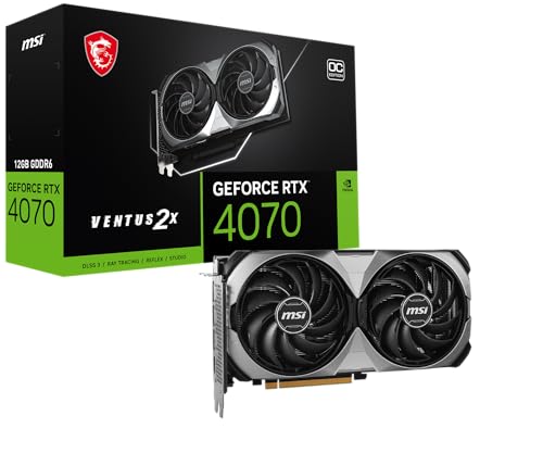 MSI GeForce RTX 4070 VENTUS 2X E1 12G GDDR6 OC - Carte graphique - 0