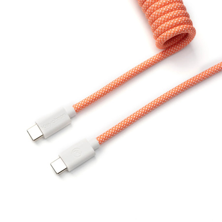 Cable Coiled Aviator - USB C - Rose Orange  - Connectique PC - 0