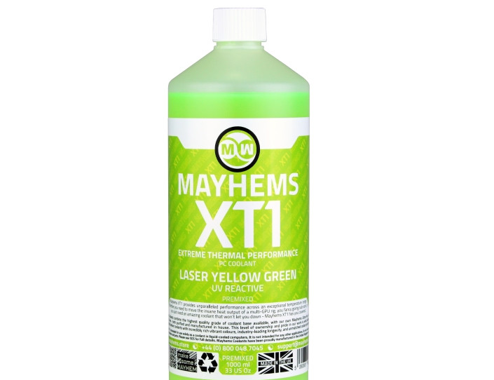 Mayhems Liquide XT1 Laser Yellow Green UV - 1L - Watercooling - 0