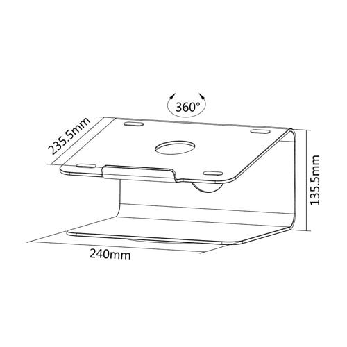 NewStar Laptop Desk Stand ergonomic - Achat / Vente sur grosbill.com - 7