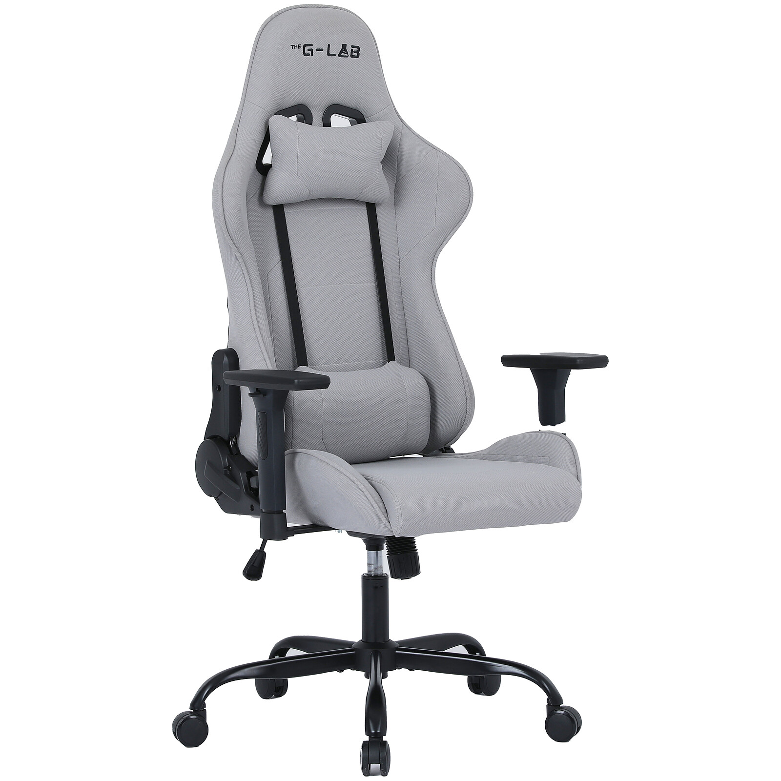 The G-LAB K Seat Platinium Gris - Siège PC Gamer - grosbill.com - 1