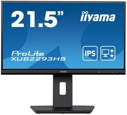 Ecran PC Iiyama PROLITE XUB2293HS-B3 - 21.5" FHD 75Hz IPS 3ms Pivot DP HDMI HP Adaptive Sync Grosbill