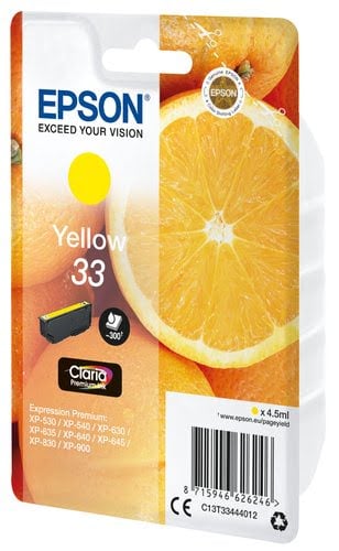 Epson - Jaune - C13T33444022 - Achat / Vente Consommable imprimante sur grosbill.com - 1