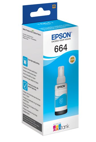 Epson Ink/T6641 Colour Bottle 70ml CY - Achat / Vente Consommable imprimante sur grosbill.com - 1