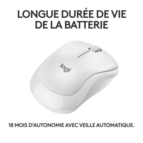 Logitech M240 SILENT WHITE - Souris PC Logitech - grosbill.com - 3