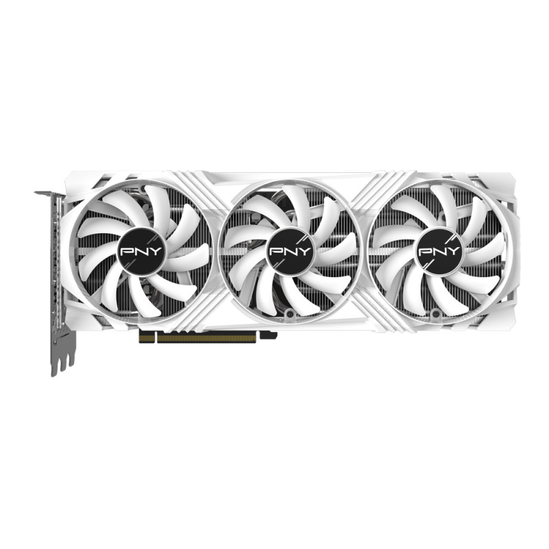 image produit PNY GeForce RTX 4070 Ti SUPER 16G VERTO OC Triple Fan Edition White Version Grosbill