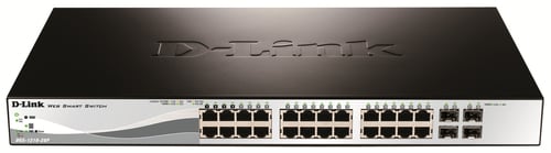 image produit D-Link 24 Ports POE+ Gigabit + 4 ports SFP Grosbill