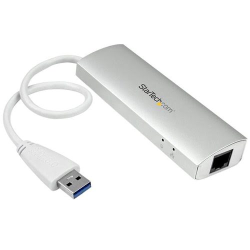 3 Port Portable USB 3.0 Hub plus GbE - Achat / Vente sur grosbill.com - 1