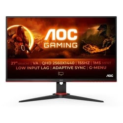 Ecran PC AOC Q27G2E/BK - 27" QHD 155Hz VA 1ms Freesync Premium Grosbill