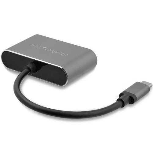 USB C to VGA and HDMI Adapter - Aluminum - Achat / Vente sur grosbill.com - 1