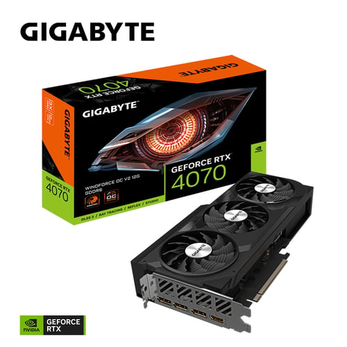 Gigabyte GeForce RTX 4070 WINDFORCE OC V2 12G - Carte graphique - 1