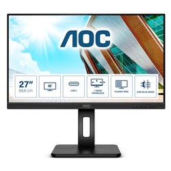 Ecran PC AOC U27P2CA - 27" 4K 60Hz IPS 4ms Pivot HP USB-C Adaptive Sync Grosbill