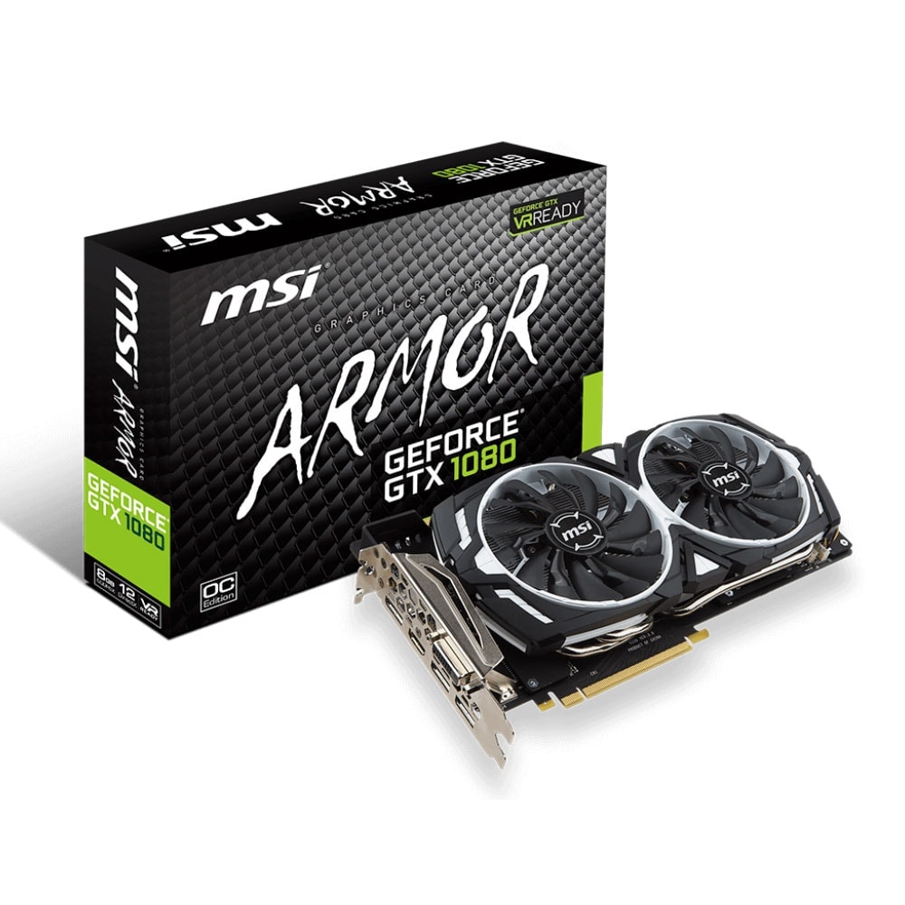 MSI GTX 1080 ARMOR 8G OC - Carte graphique MSI - grosbill.com