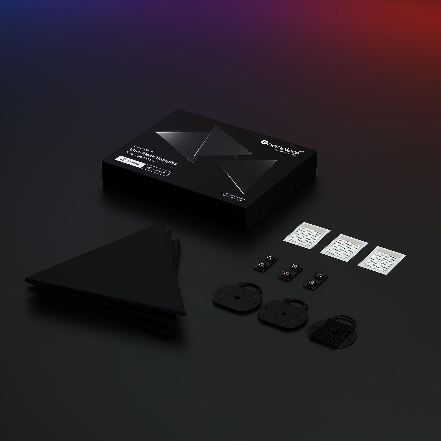 Nanoleaf Shapes Black Triangles Pack Expansion - 3 pièces (NL47-0101TW-3PK) - Achat / Vente Objet connecté / Domotique sur grosbill.com - 1