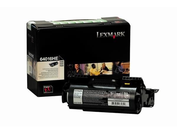 Toner Noir 21000p LRP T64X - 64016HE pour imprimante Laser Lexmark - 0