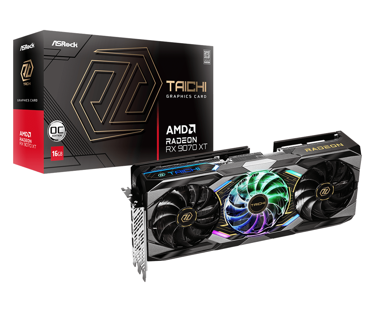 ASRock RX9070XT TC 16GO  - Carte graphique ASRock - grosbill.com - 0