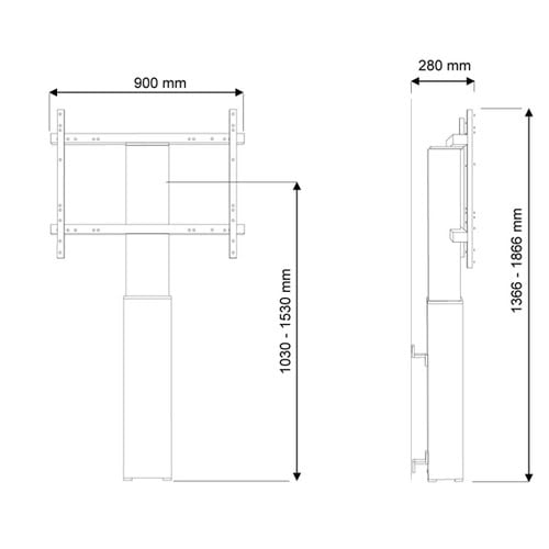 Motorsd Floor Stnd/Wll Mount VESA200x200 - Achat / Vente sur grosbill.com - 1