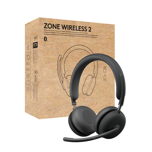 Logitech Zone Wireless 2 Stereo Gris - Micro-casque - grosbill.com - 0