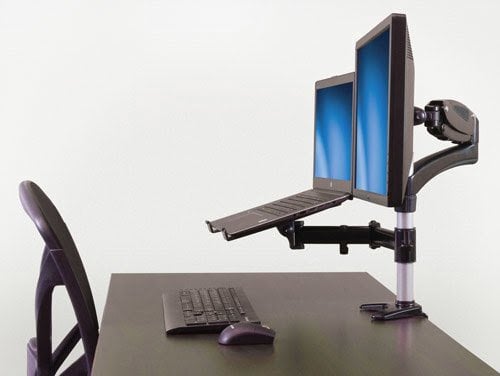 Single-Monitor Arm with Laptop Stand - Achat / Vente sur grosbill.com - 5