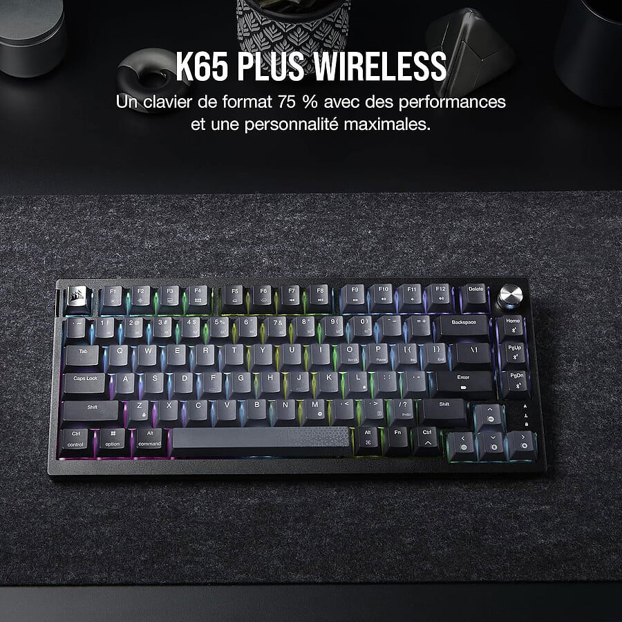 Corsair K65 Plus Wireless - Clavier PC Corsair - grosbill.com - 2