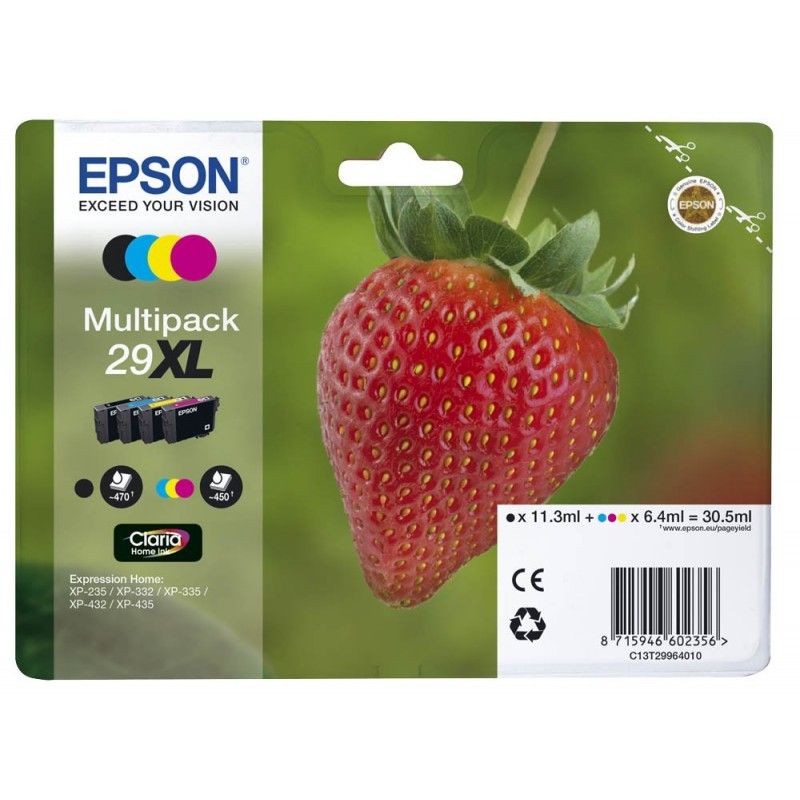 Pack Cartouche Noire + Couleur 29XL - T2996 pour imprimante  Epson - 0