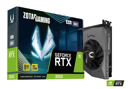 ZOTAC Gaming GeForce RTX 3050 ECO SOLO 8GB-Seconde Vie-Etat Satisfaisant - Carte graphique - 0