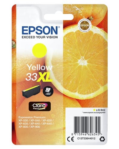 Epson - Jaune - C13T33644012 - Achat / Vente Consommable imprimante sur grosbill.com - 2