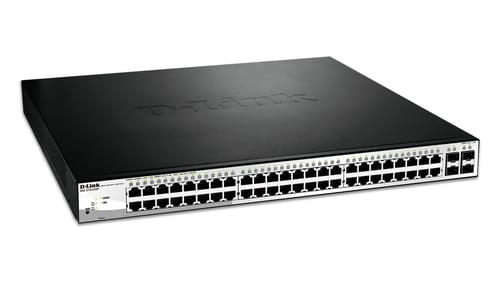 image produit D-Link 48 Ports PoE+ Gigabit + 4 Ports SFP  Grosbill