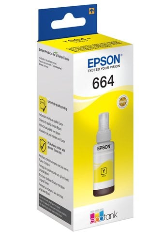 Epson Ink/T6641 Colour Bottle 70ml YL - Achat / Vente Consommable imprimante sur grosbill.com - 1