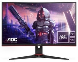 image produit AOC C24G2AE/BK - 23.6" CURVE FHD 165Hz FreeSync Premium Grosbill