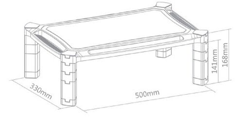 NewStar Monitor Raiser height adjustmen - Achat / Vente sur grosbill.com - 1