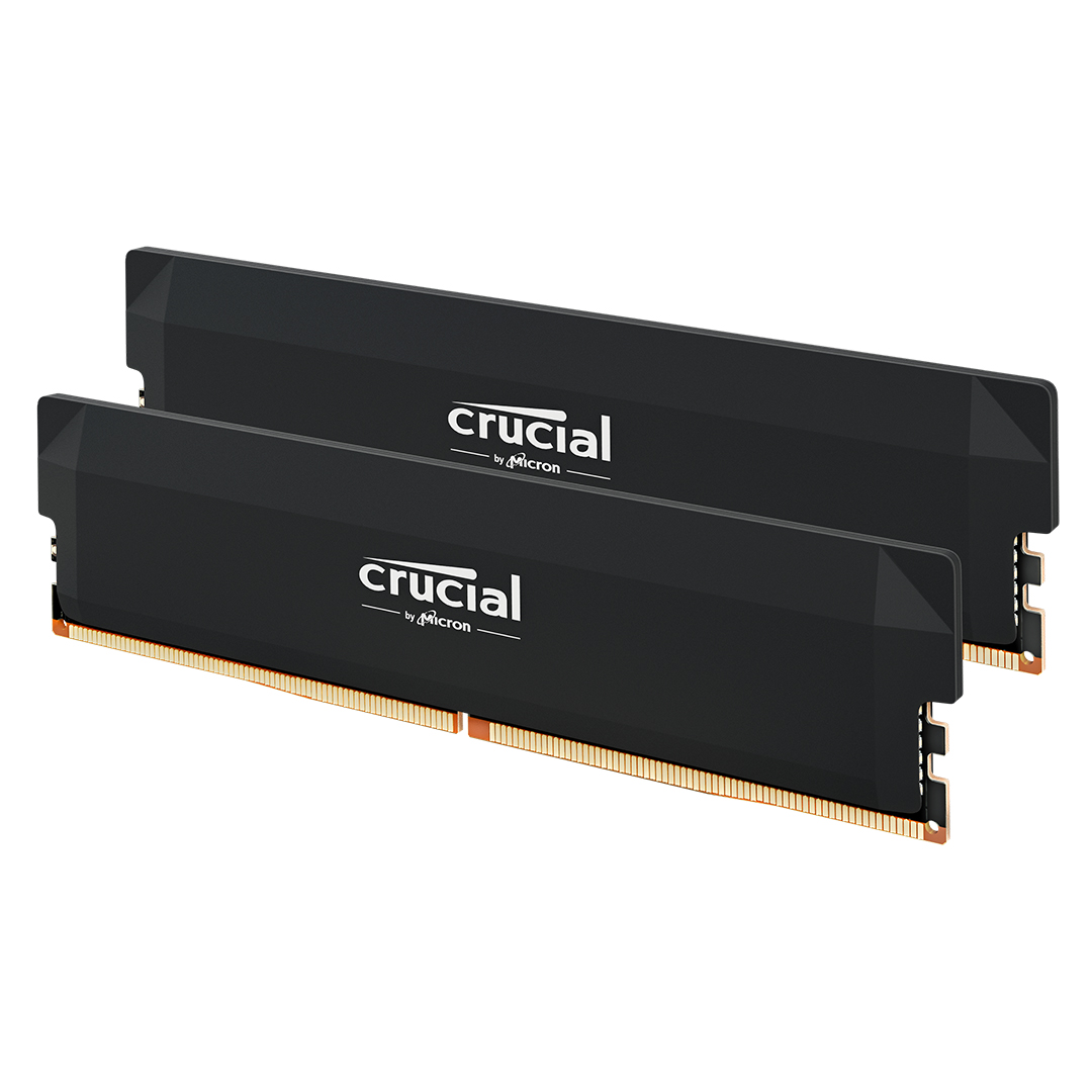 Crucial Pro Overclocking 64G (2x32G) 6000MHz CL40 Noir - Mémoire PC Crucial sur grosbill.com - 1