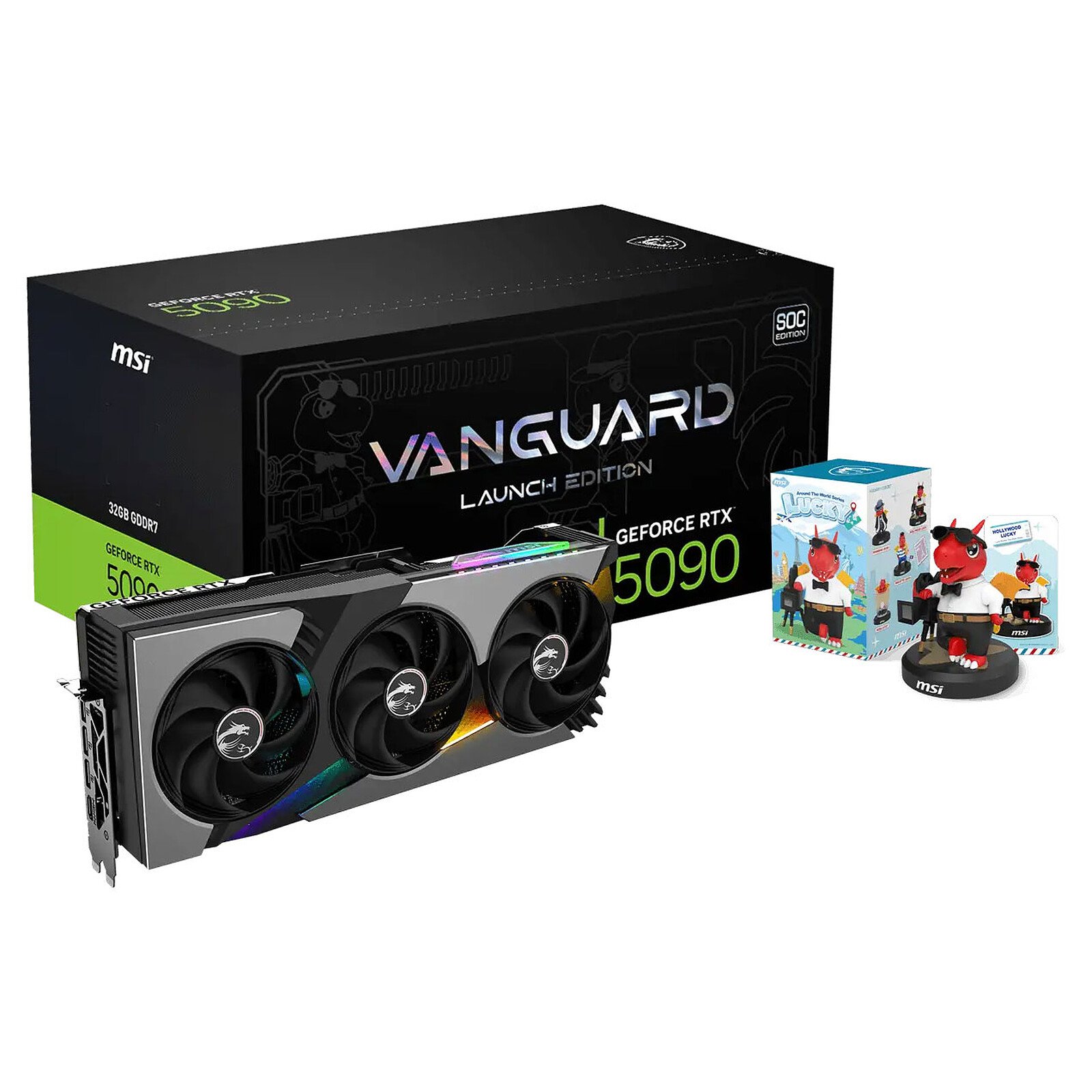 MSI GeForce RTX 5090 32G VANGUARD SOC LAUNCH EDITION - Carte graphique - 0