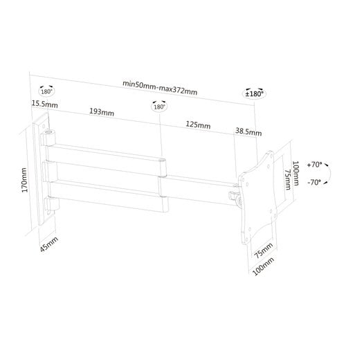 SUPPORT MURAL ECRAN PLAT MAX24 - Achat / Vente sur grosbill.com - 2