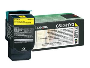 Toner Jaune 2000p - C540H1YG pour imprimante Laser Lexmark - 0