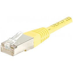 image produit  Cordon RJ45 jaune Cat6 S/FTP - 3m Grosbill