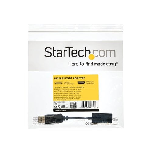 DisplayPort to HDMI Adapter - 4K 60Hz - Achat / Vente sur grosbill.com - 6